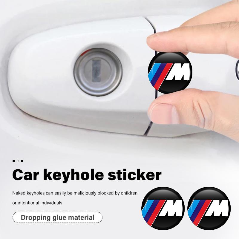 8pcs Car Door Key Lock Hole Sticker Keyhole Protector Cover For BMW E93 F10 F20 F30 F40 F15 F25 F26 F31 F49 F86 M3 M5 X3