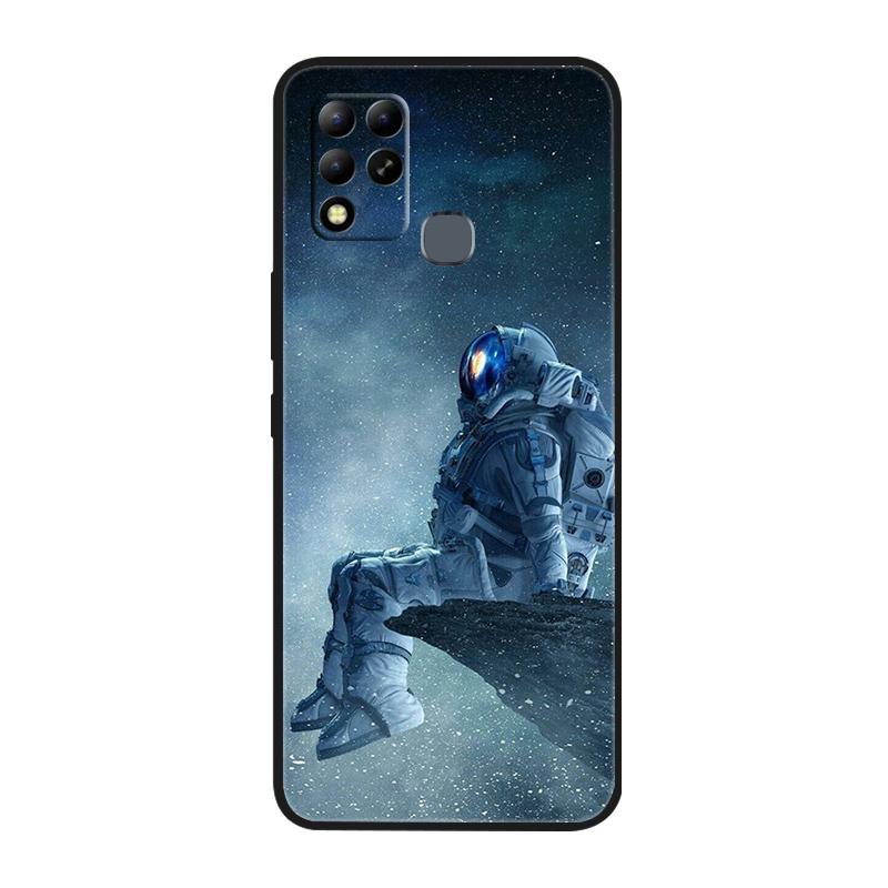 For Infinix Hot 11 G37 4G Case Covers TPU Black Silicone Cover for Infinix Hot11 G37 Protective X689F Soft G 37 Black Shells