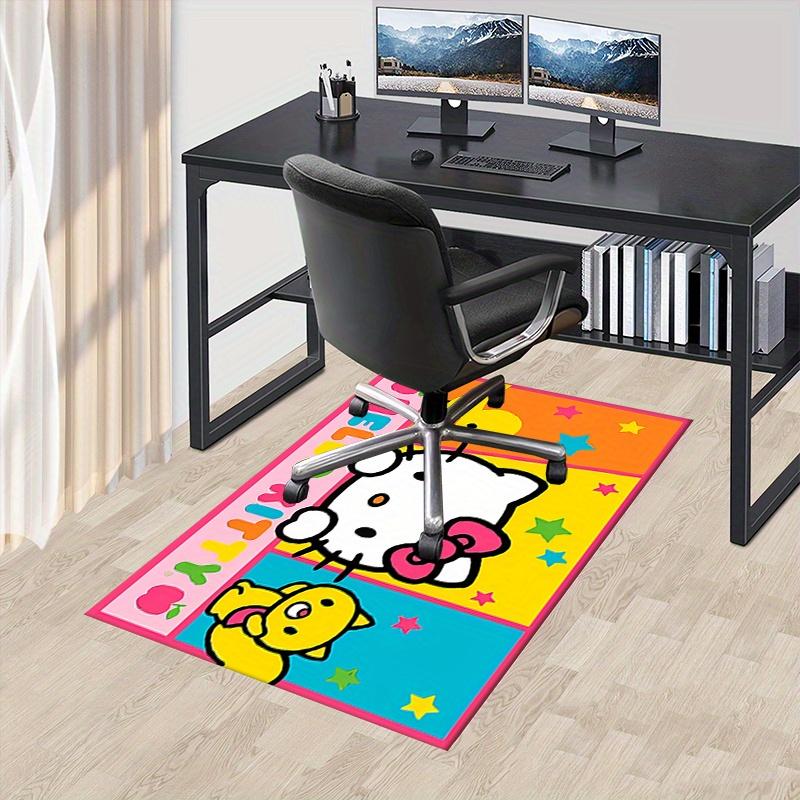 

Office Carpet SANRIO Hello Kitty, Friendship, Bright ColorsCute Cartoon Door Mat - Non-Slip, Machine Washable Polyester Mat for Living Room, 60cm by 90cm