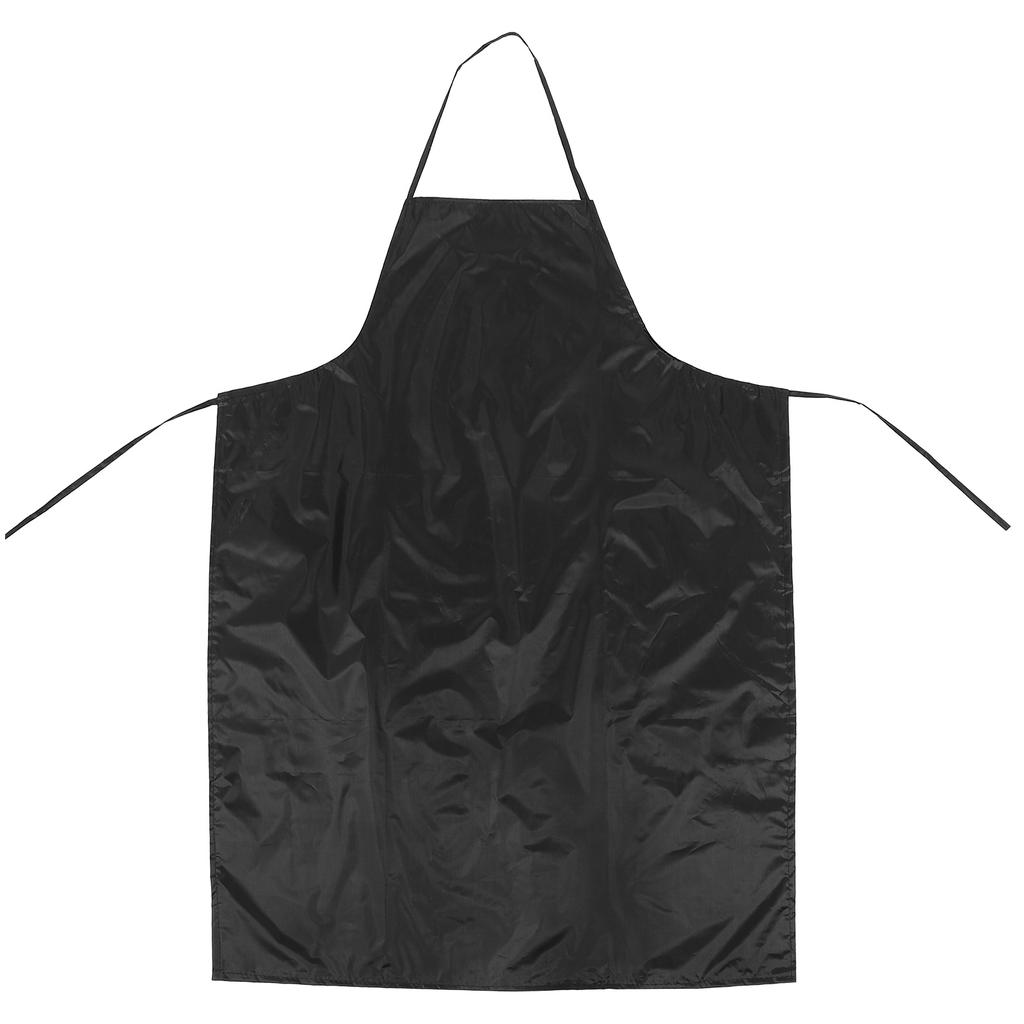 Heavy Duty Waterproof Apron For Household Cleaning Art Painting Cooking Large Black Polyester Fabric Stain Resistant Oil