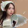 Comfortable Breathable Fabric Lace Bandana Headscarf for Women French Integrated Headwrap Pastoral Hair Decoration