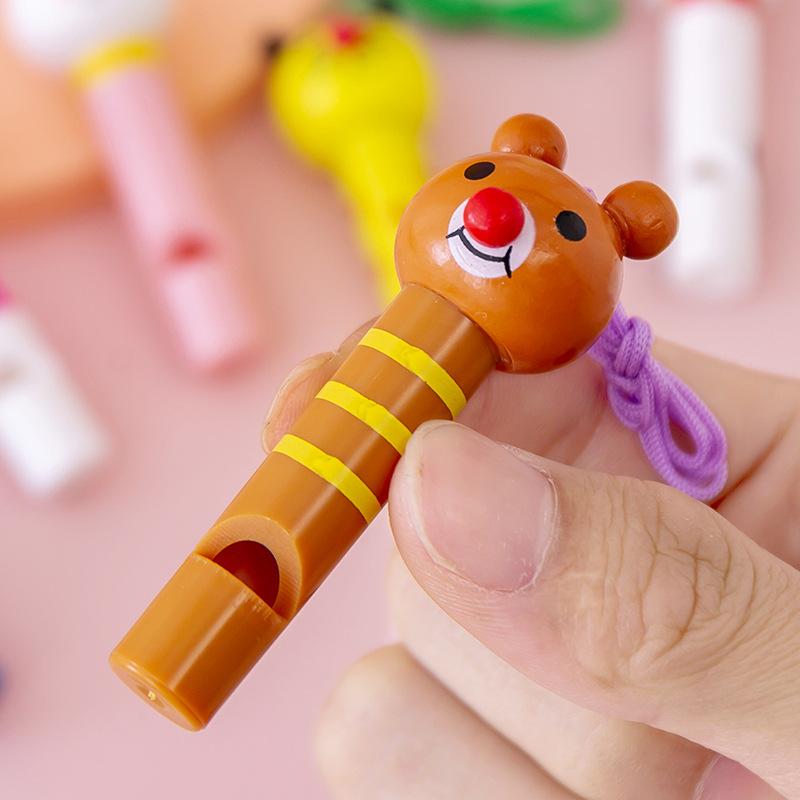 3 Stück Süße Mehrfarbige Holzpfeifen Kindergeburtstagsparty Mitgebsel Dekoration Babyparty Lärmmacher Spielzeug Goody Bags Geschenke