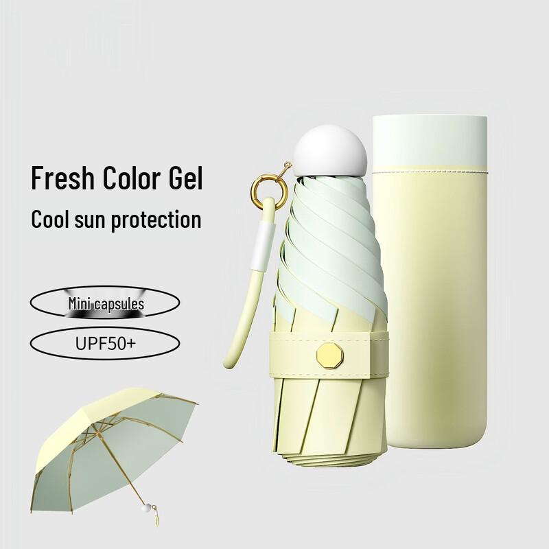 Zechen Portable 5-Fold UV Protection Sun Umbrella