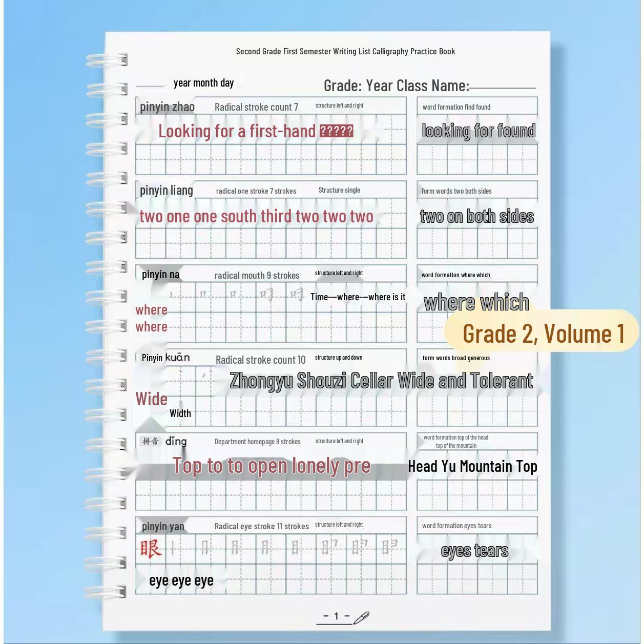 New Renmin Chinese Textbook Synchronous Writing & Calligraphy Practice for Elementary School