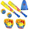 2 Pack Foam Soft Baseball Bat and Balls for Toddlers Boys Girls, Soft Kids Foam Baseball Bat Toys Set with 2 Plastic Baseball Bats, 4 Foam Balls,2