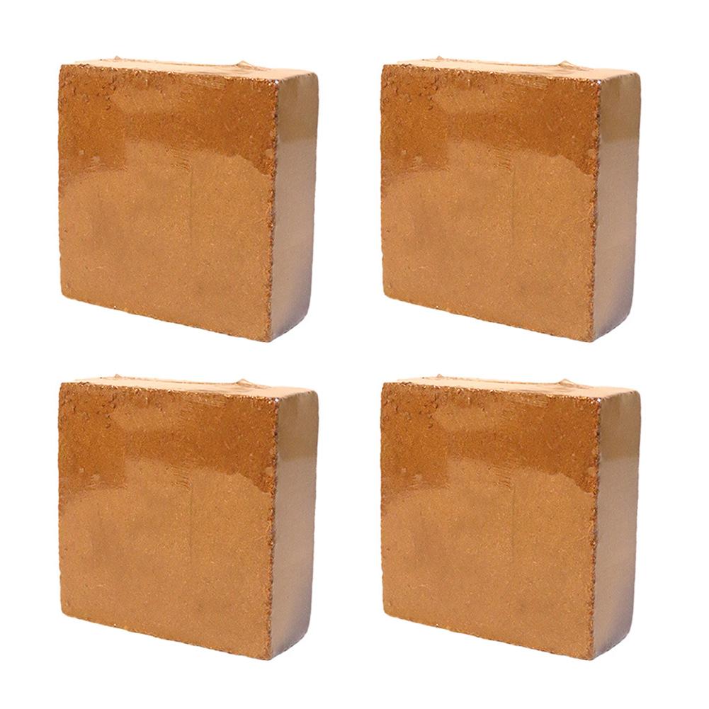300g Komprimierter Kokosfaser-Blumenerde-Ziegel Größe 10x10x4cm Für Zimmerblumen Kräuter Gemüse Und Sukkulenten