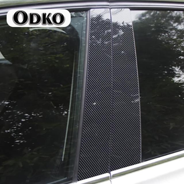 6PCS Polished Pillar Posts  For Jeep Compass 2007 2008 2009 2010 2011 2012 2013 2014 2015 Window Trim Cover