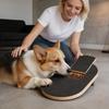Scratching Board For Dogs Wooden File Pad With Treat Box Dog Nail Scratch Pad For Play Boredom Home Pet Enrichment Carpet Brain