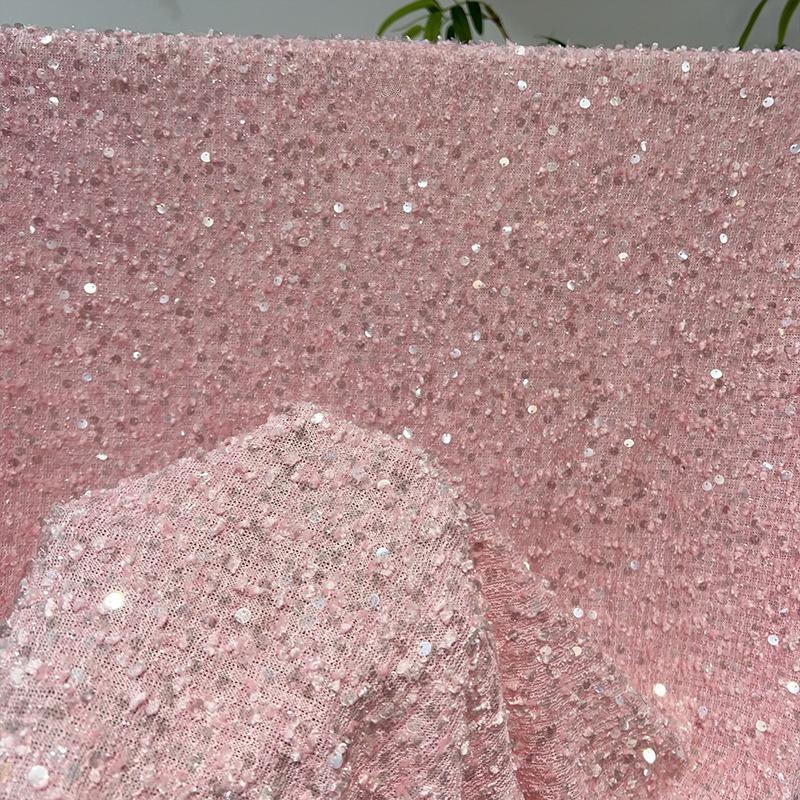 1/3/5yard Mesh Sequined Embroidery Fabric Elastic Mesh Vertical Sequin Fabric for Sewing Party Dress Wedding Stage Clothing