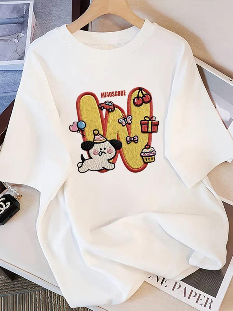 

2026 Women s Plus Size Loose Fit Pure Cotton Short Sleeve T-shirt – New Summer Design L