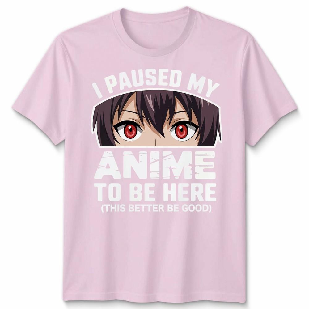 Ich habe meinen Anime- Unisex-T-Shirt angehalten, um hier zu sein Japan Kawaii Grafik-T-Shirt