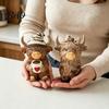 Rustic Farmhouse Living Room Decor Highland Cow Figurine, Resin Coffee Statue for Home Decor, Artistic Small Statues Country Style Tabletop