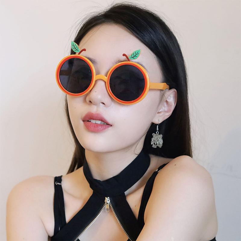 Hawaii Orange Design Party Glassescartoon Plastic Fruit Design Party Prop Glasses For Party
