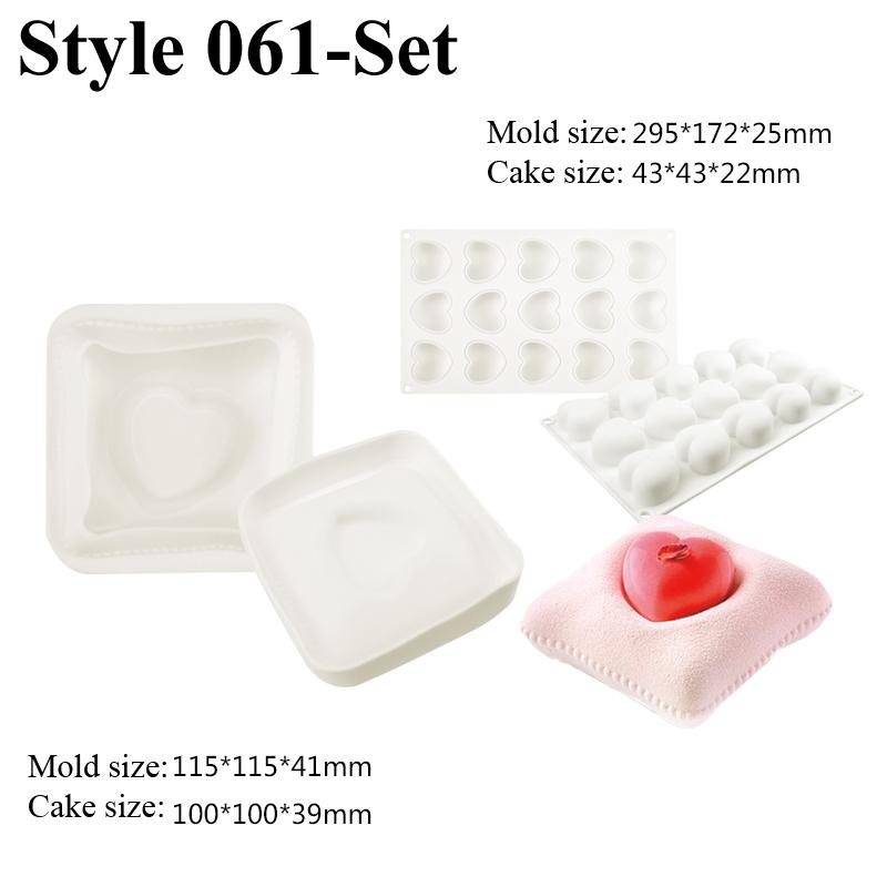 

Силиконовая форма для торта в форме сердца Силиконовый противень для выпечки шоколадного мусса Десерт Свадьба День святого Валентина Товары Формы для торта