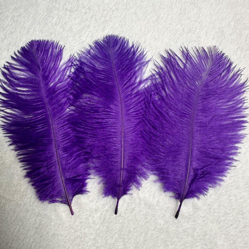 50pcs/lot  Black Ostrich Feathers 6-14 Inch 15-40cm for Wedding Decor Craft  Handicraft Accessories Table Centerpieces Carnival