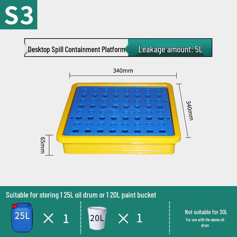 Wild Wolf Plastic Chemical Spill Pallet