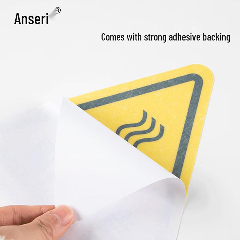 Ansell Industrial Safety Warning Stickers - Beware High Temperature