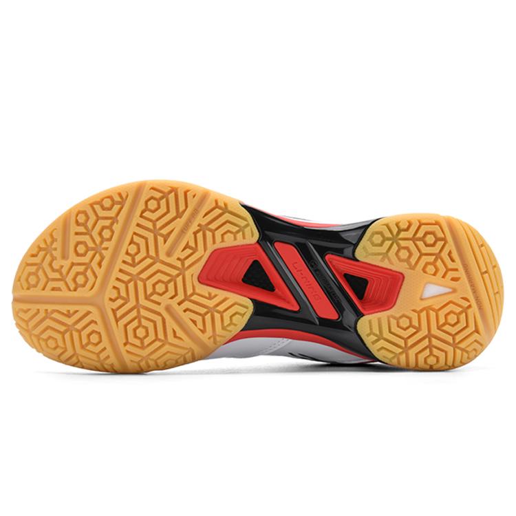 New LiNing Blade Pro Anti Slip Wear Resistant Low Top Badminton Shoes Unisex White Red AYAT005-5