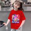 Kids Kpop Demon Hunters Children's T-Shirt Short Sleeve T-shirt Cute Kpop Demon Hunters Tiger Harajuku Tshirt for Boys Girls