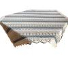 Vivienne Rusac Series Embroidered Lace Table WK1927N1 Runner, 90x90cm, Multicolor,