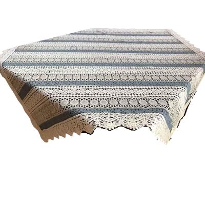 Série Vivienne Rusac Renda Bordada Mesa WK1927N1 Caminho, 90x90cm, Multicolorido,