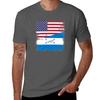 Half Honduran Flag Design Vintage Honduras USA Gift T-Shirt Plus Size Workout Short Sleeve Top