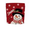 Removable Christmas Chair Cover Cartoon Snowmen Xmas Dinner Chair Seat Cover Stretch Santa Claus Seat Protector Dress-up Props