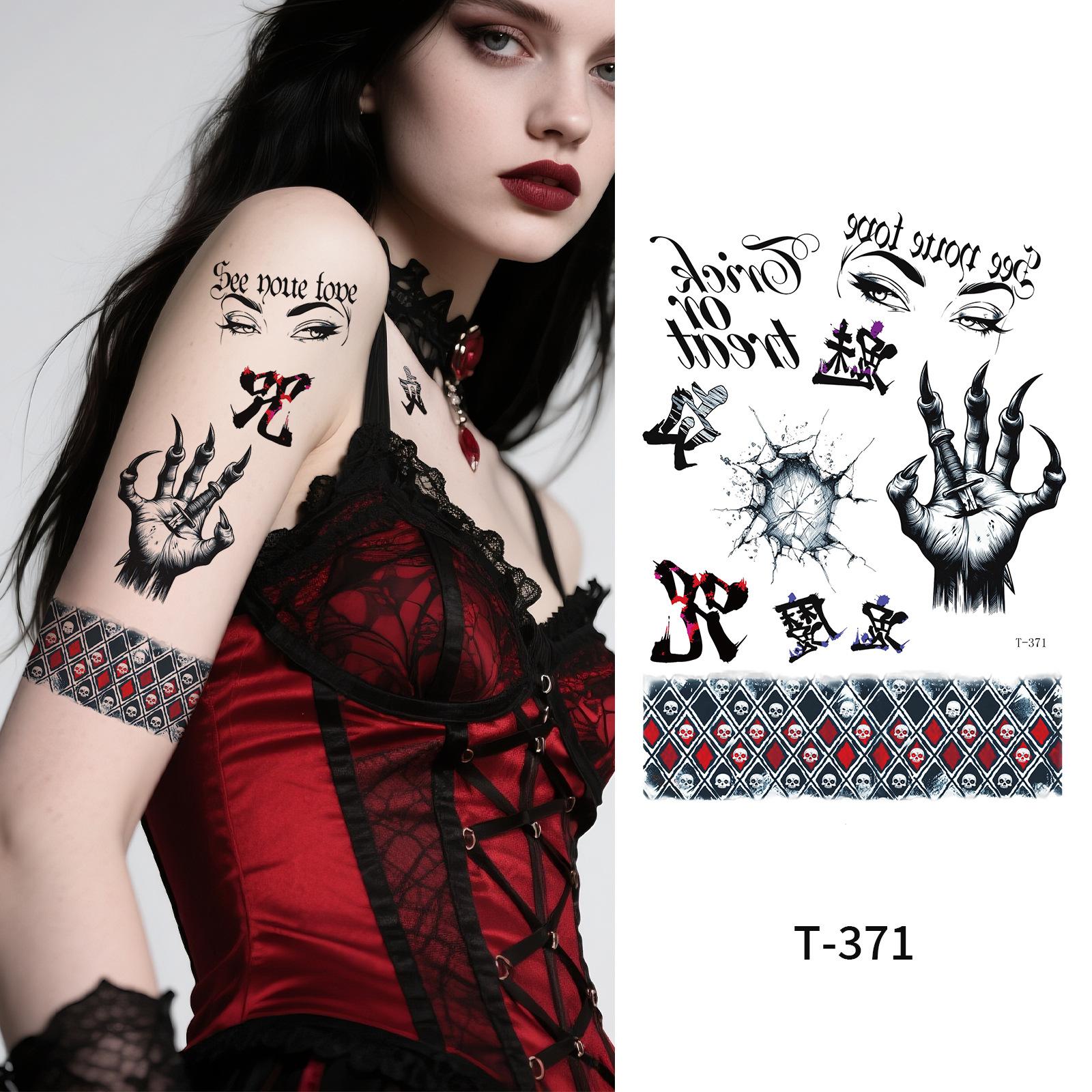

Halloween Grimace Clown Tattoo Sticker Holiday Masquerade Party Party Face Tattoo Sticker 210*150mm