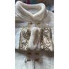 Chinese Style Fleece Lined Coat Fashion Button  Vintage Casual Tops