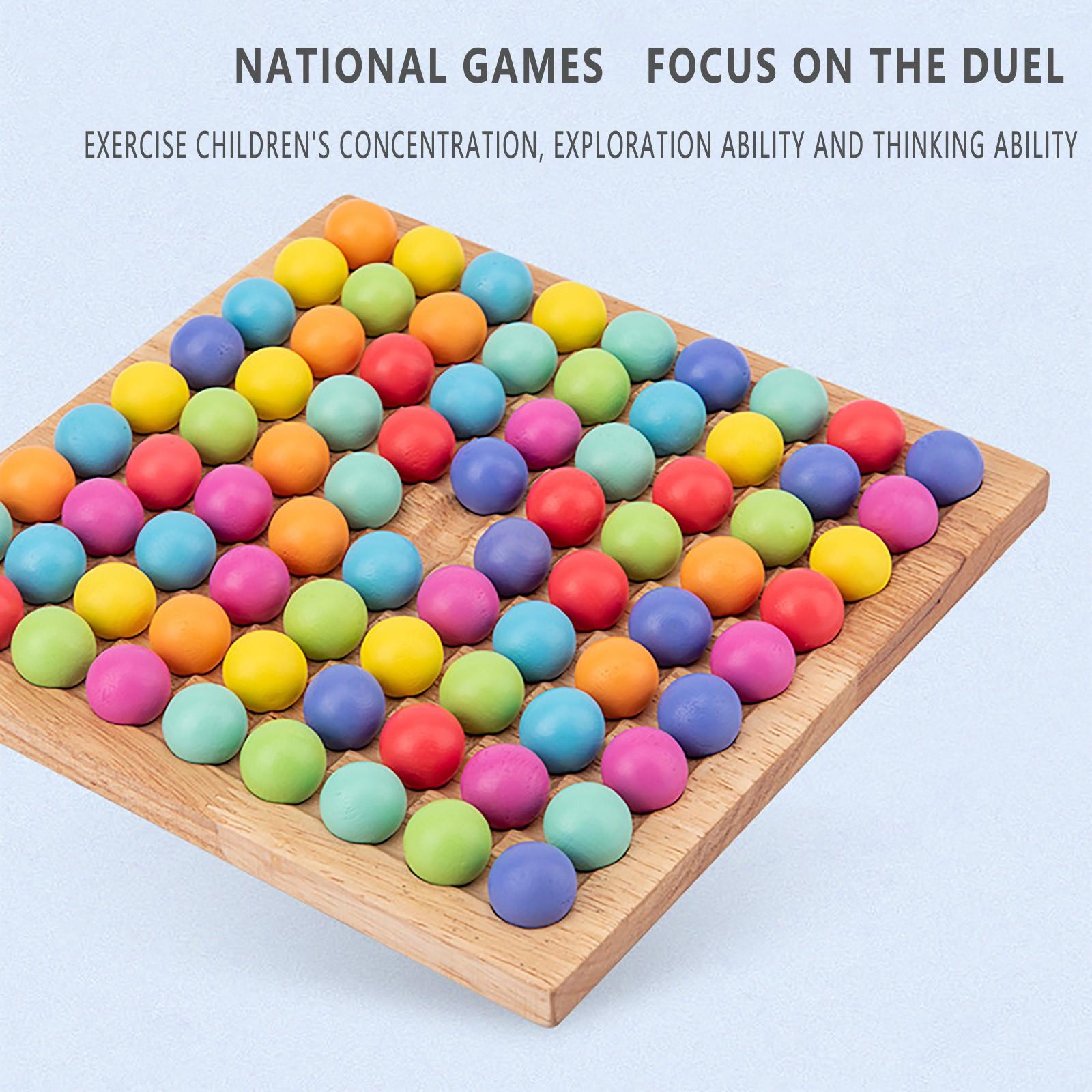 Nikitas деревянные игры Go набор точек бусины настольные игры игрушка Радуга зажим бусины — фото 9
