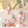 Xmas Ornament Plush Doll Pendant Snowman Christmas Tree Pendant  Home Decoration