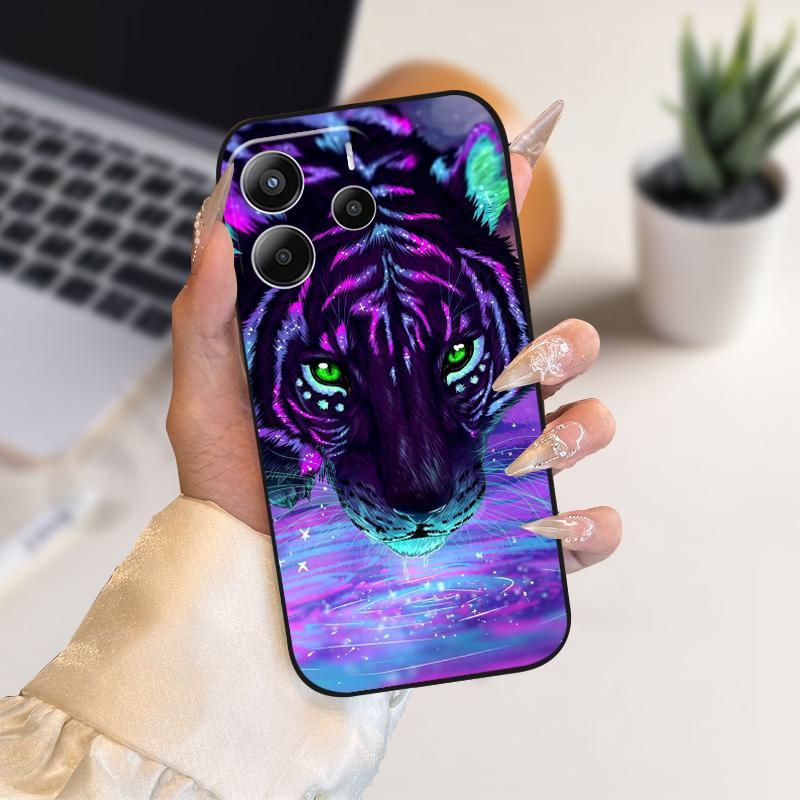 Phone Case For Redmi Note14 Silicone TPU Phone Coque Cover Cases For Redmi Note 14 4G Fashion Soft Protective Bumper Fundas Bags