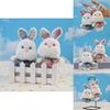 Plush Bunny Keychain With Short Plush Material For Kids And Collectors