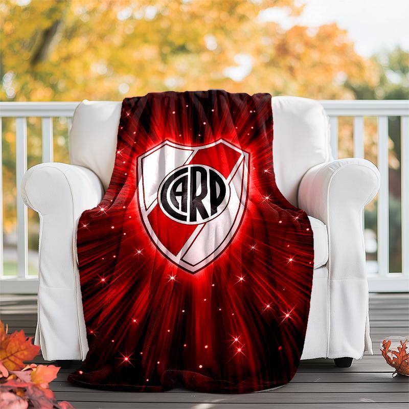 Club Atlético River Plate printed throw blanket—soft,warm;versatile blanket for all seasons—perfect as &air-conditioning throw,nap blanket