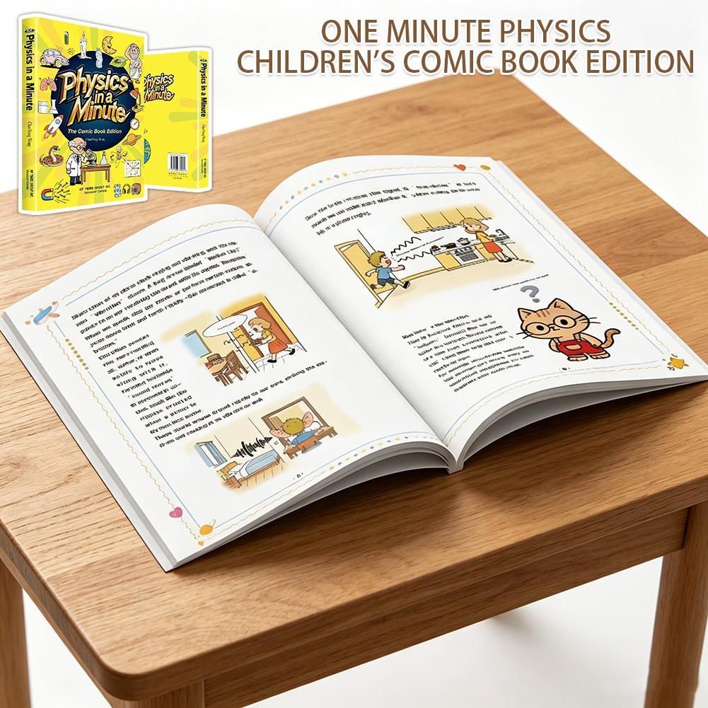 Physics in A Minute The Comic Book Edition Fun Educational Physics Book for Kids Age 8-12 Science Comics Physics Books