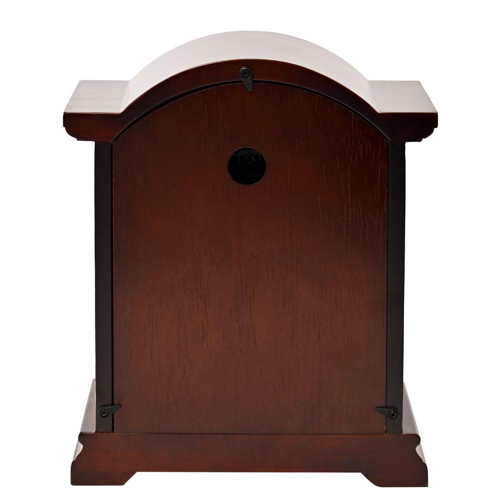 Wm. Widdop Dunkle Walnuss Finish Gebrochener Bogen Pendeluhr