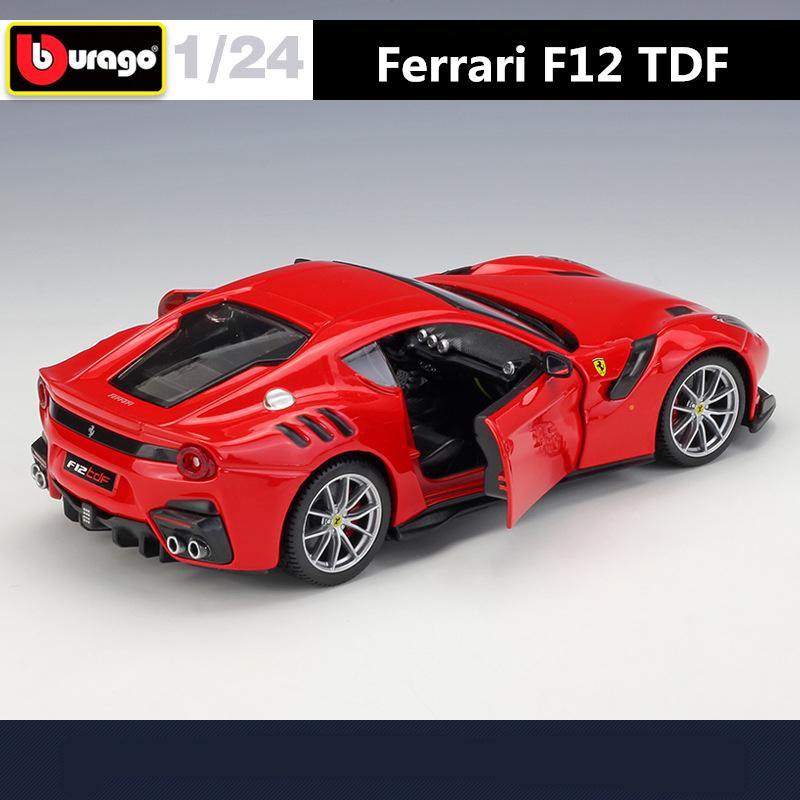 Bburago 1:24 Ferrari F12 TDF Alloy Sports Car Model Diecasts Metal Toy Racing Vehicles Car Model Simulation Collection Kids Gift