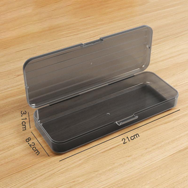 

Прозрачный держатель для кистей для макияжа большой вместимости, многофункциональный пенал, коробка для хранения канцелярских товаров S чёрный