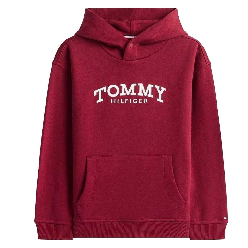 Tommy Hilfiger Childrens/Kids Logo Hooded Drawstring Hoodie