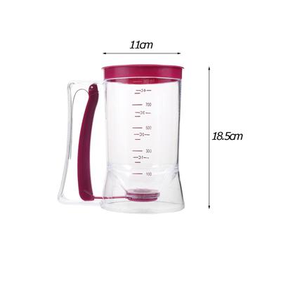 900ml Batter Dispenser Cupcake Pancake Batter Dispenser with Measuring Labels Baking Tools Cake Muffin Mix Funnel Measuring Cup