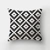 Simple Yellow Black Geometric Cushion Cover For Sofa Wave Line Square Pillow Case Letter Pillowslip Household Home Decor