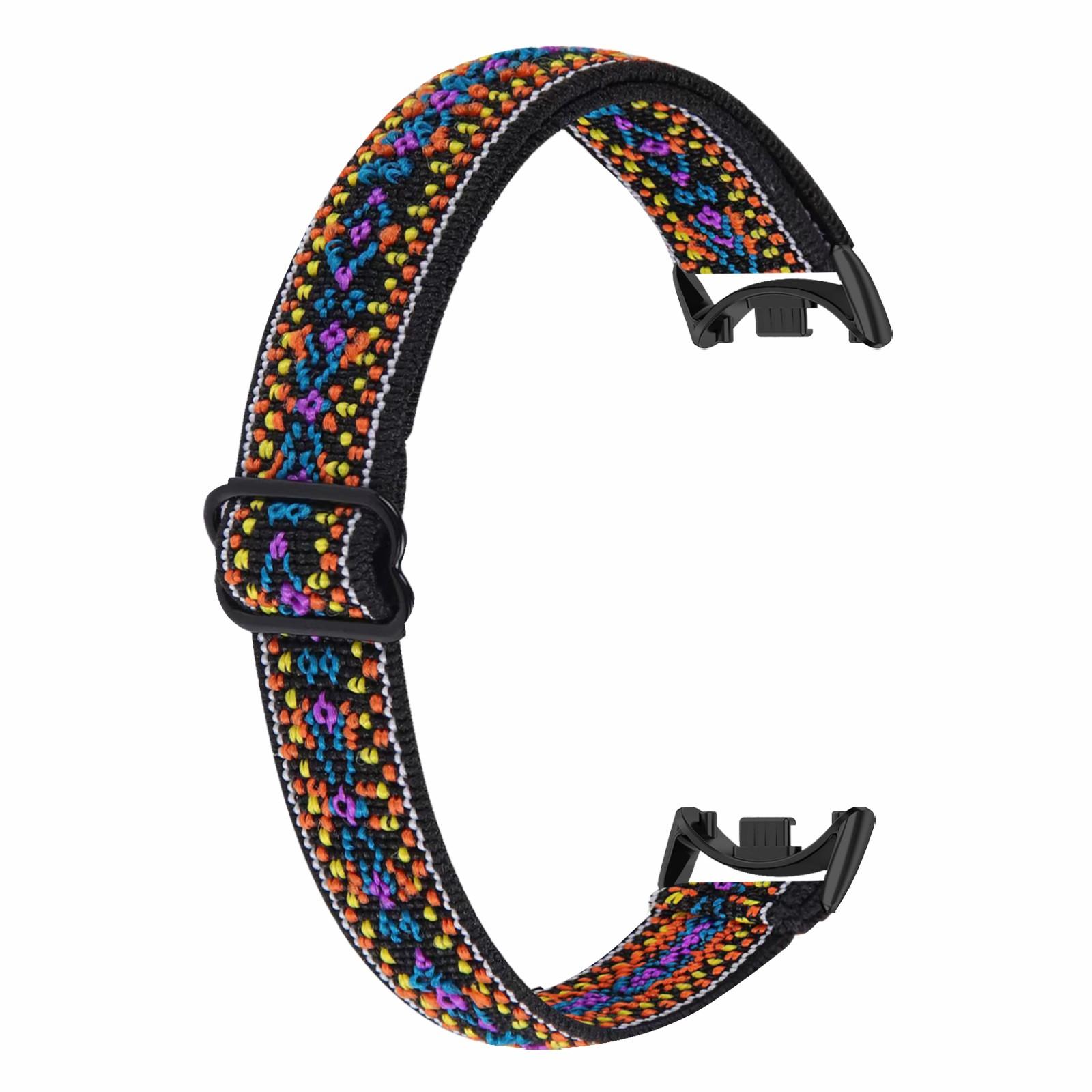 

Для Xiaomi Smart Band 9 NFC/9/8 NFC/8 Нейлоновий плетений ремінець для годинника Швидкознімний еластичний ремінець для годинника Black White