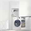 Mobile per Lavatrice Bianco 64 x 24 x 190 cm Legno Ingegnerizzato