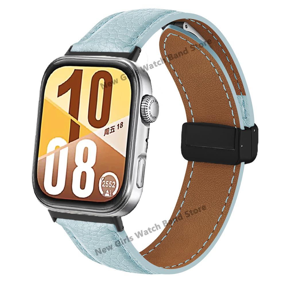 Skórzany Pasek do Huawe Watch Fit 4 Pro Bransoleta Correa Magnetyczne Zapięcie Opaska na Nadgarstek do Huawe Fit4 Fit3 Akcesoria Wymienny Pasek