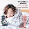 Digital Display Portable Handheld Fan Mini Desktop Air Cooling Fan Foldable Neck Fan  Outdoor Use