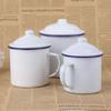 OLOEY Vintage White Enamel Mug