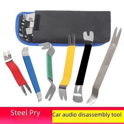 Ensemble de 6 outils de levier audio de voiture en acier inoxydable pour le retrait du panneau de porte intérieur et de l'isolation phonique