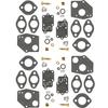 4PCS Carburetor Carb Rebuild Kit Fit Briggs & Stratton 495606 494624 3-5HP Engine