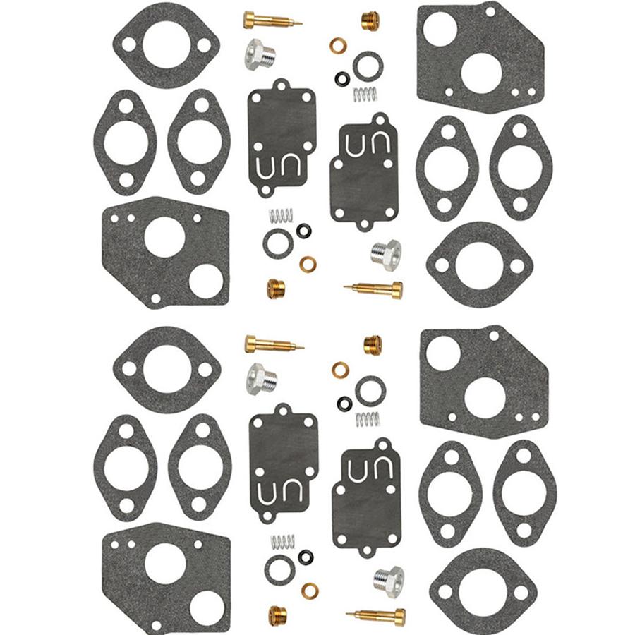 4PCS Carburetor Carb Rebuild Kit Fit Briggs & Stratton 495606 494624 3-5HP Engine
