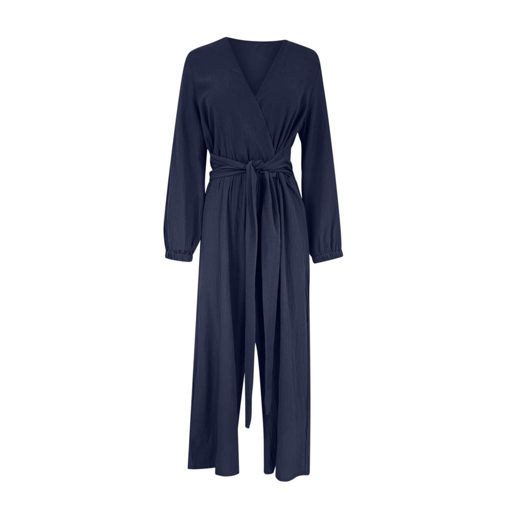 Women's Fashion Solid Color Casual Jumpsuit